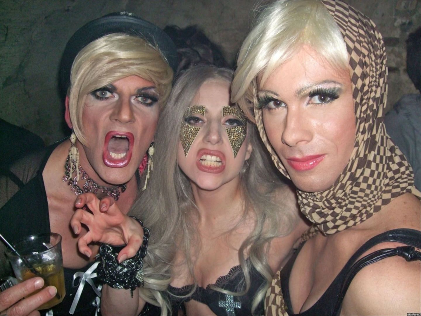 Photos of Gaga's night out at the Berghain nightclub. (Image via ladygaga.fandom.com)